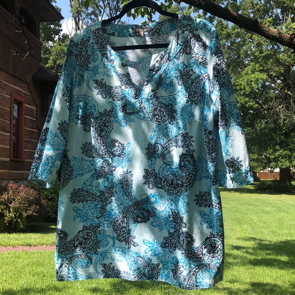 Linen V-Neck Tunic